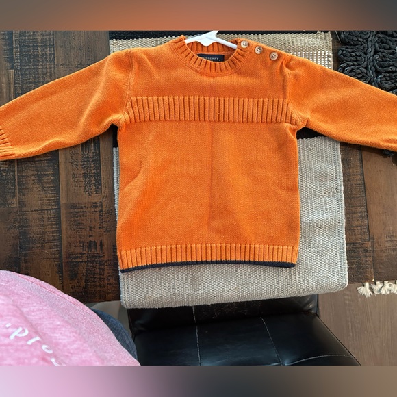 Burberry Kids Vibrant Orange Crewneck Sweater - Picture 2 of 9